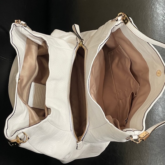 Coach Madison Phoebe Ivory Leather Shoulder Bag - Picture 6 of 8